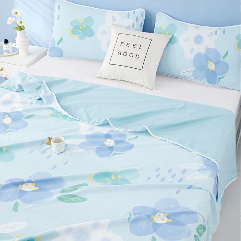 ガーゼケット やさしい眠りの花模様ガーゼケット