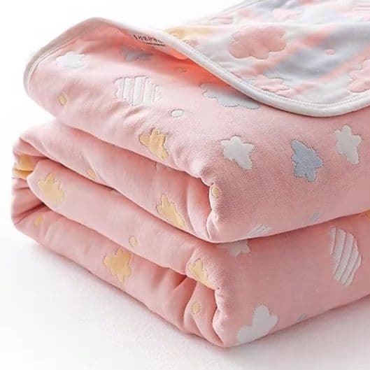 ふんわり花園六重ガーゼケット