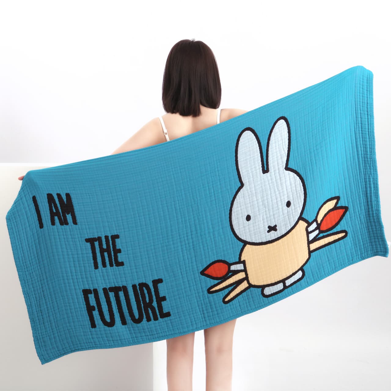 うさぎさんの五重ガーゼケット