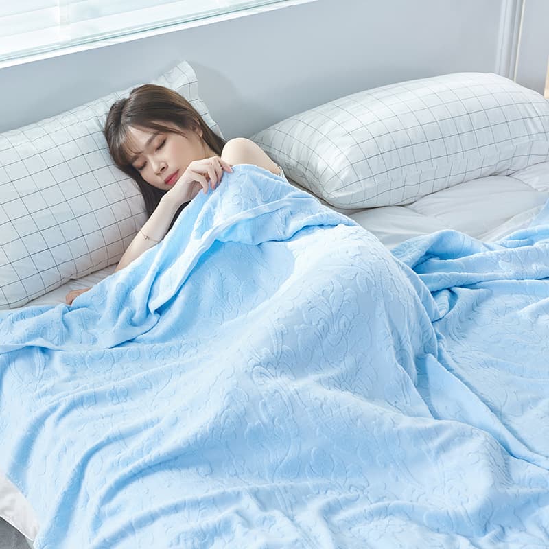 ガーゼケット 雲朵模様綿百パーセント二重織りガーゼケット