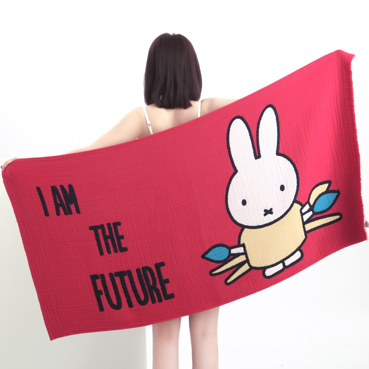 うさぎさんの五重ガーゼケット