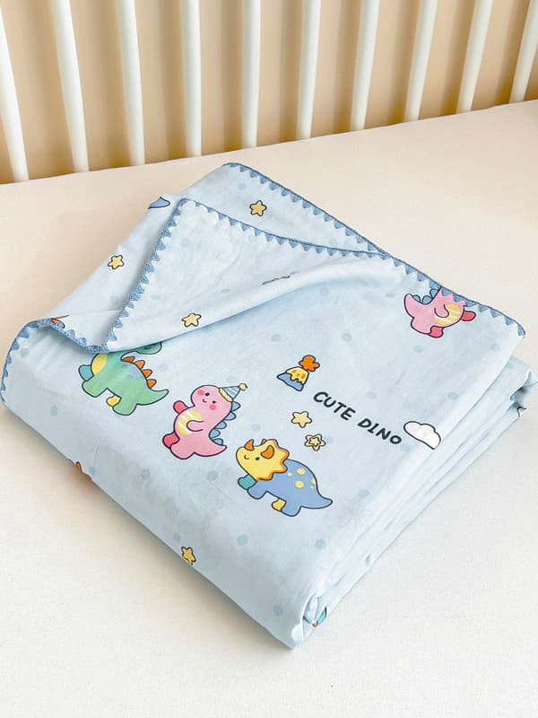  ふわもこ恐竜の夢ガーゼケット