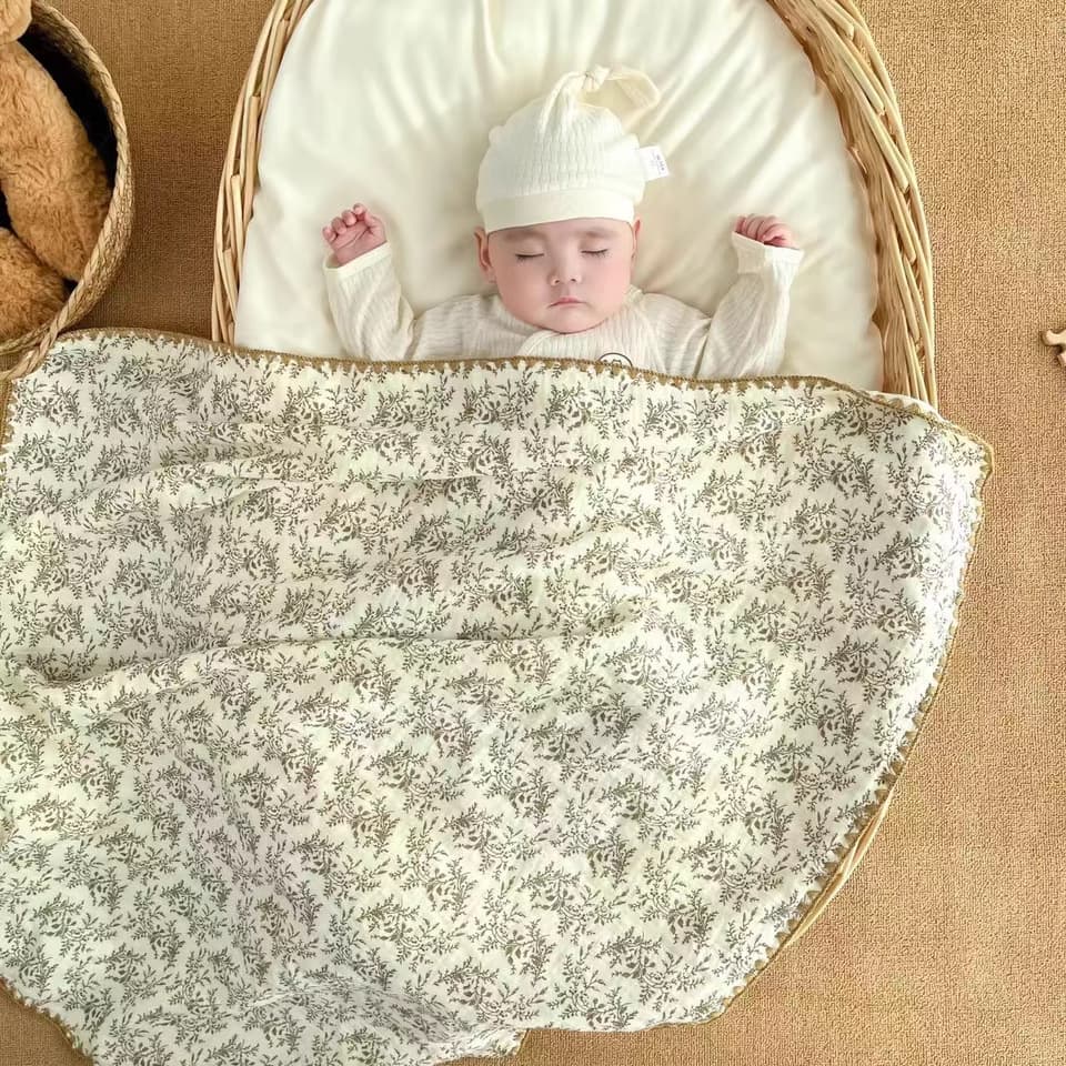 なめらかワッフル織りガーゼケット