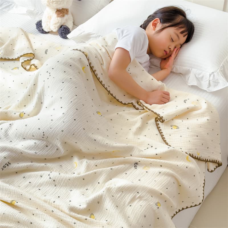 やさしい眠りのおやすみガーゼケット