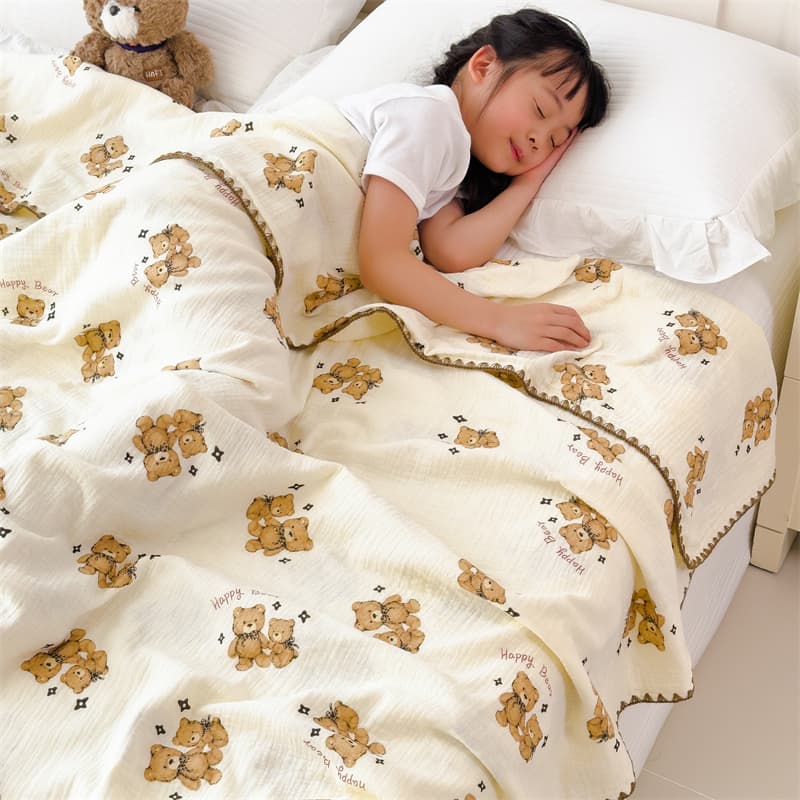 やさしい眠りのおやすみガーゼケット